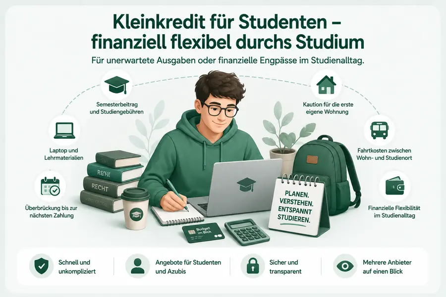 Kleinkredit für Studenten bei finanziellen Engpässen