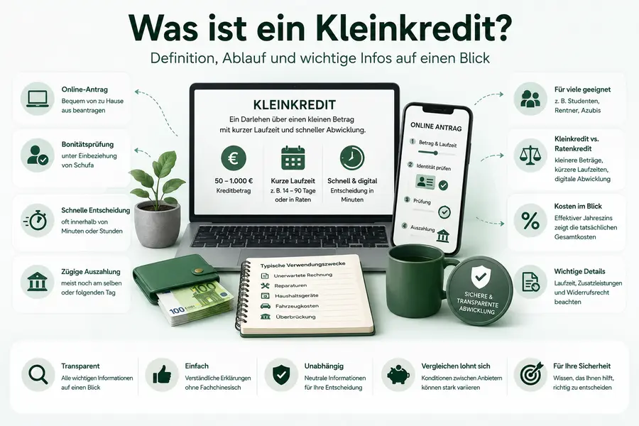 Was ist ein Kleinkredit? Definition und Ablauf