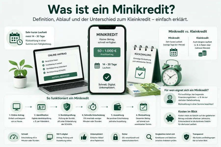 Was ist ein Minikredit? - guter-kredit.de Was ist ein Minikredit? Definition und Ablauf
